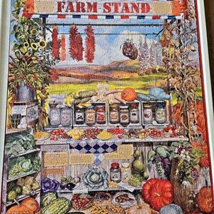 White Mountain 2004 FARM STAND 1,000 Piece Puzzle COMPLETE